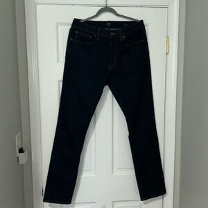 Men’s J Crew Dark Wash Straight Stretch Jeans in 32 x 32